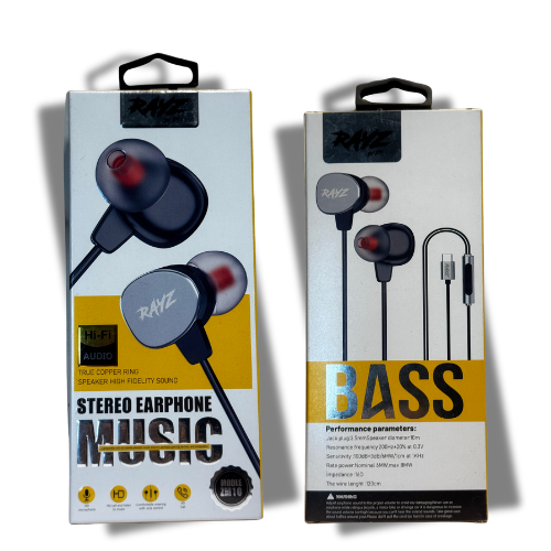 ZM10 Stereo Earphones – Wired In-Ear Headphones with Deep Bass and Mic