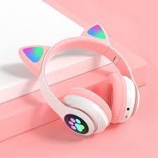Cat Ear Wireless Headphones โ Light Up Your Vibe! - Maalik Tech