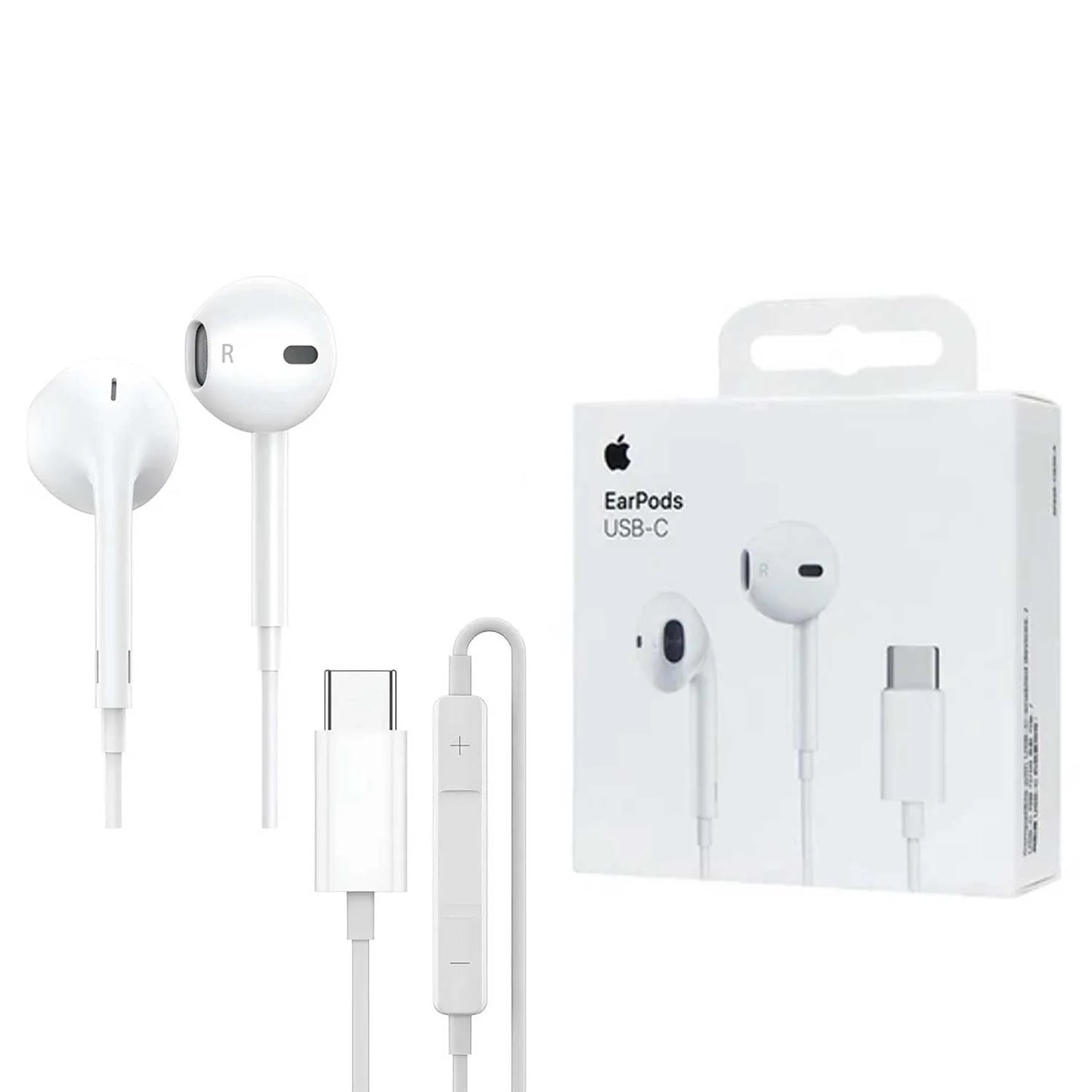 iPhone 15 Type-C Handsfree Earphones – Wired In-Ear Headphones with Mic and Type-C Connector