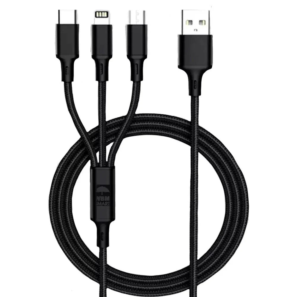 3 - in - 1 Fast Charging Cable - Maalik Tech