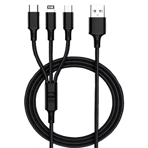 3 - in - 1 Fast Charging Cable - Maalik Tech