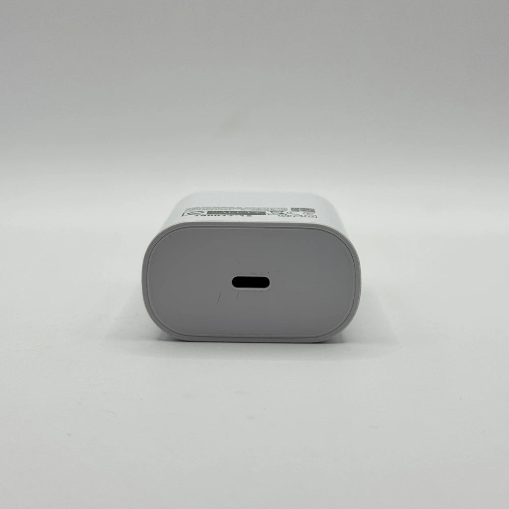 25W charger adapter single USB-C port top view