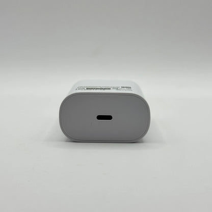25W charger adapter single USB-C port top view