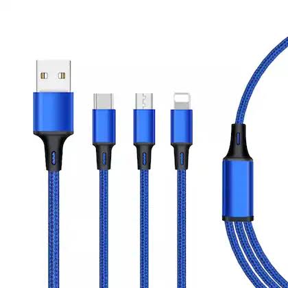 3 - in - 1 Fast Charging Cable - Maalik Tech