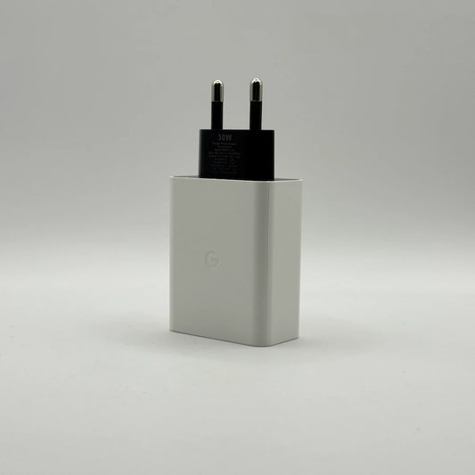 30W USB-C fast charger power adapter for Google Pixel side view