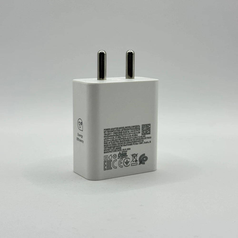 45W Type-C power adapter EP-T4510 back specifications and voltage ratings print