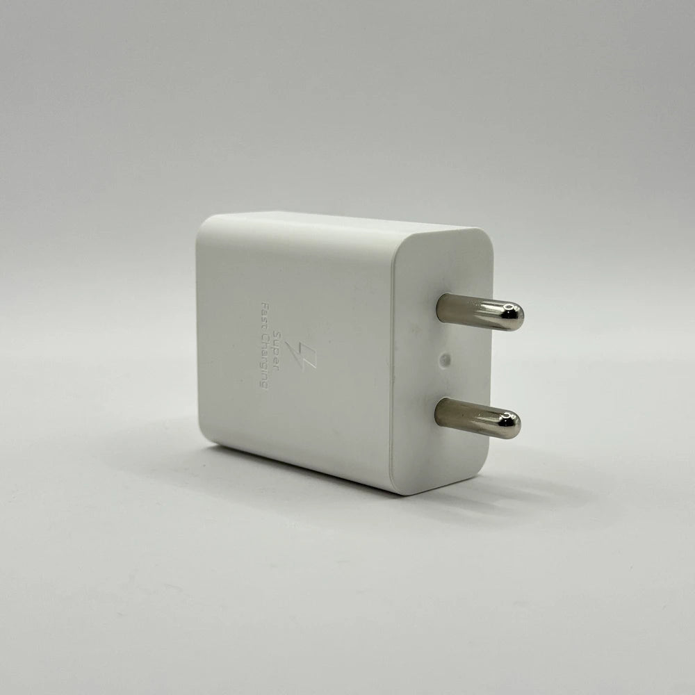 45W Super Fast Charging 2.0 adapter side perspective view