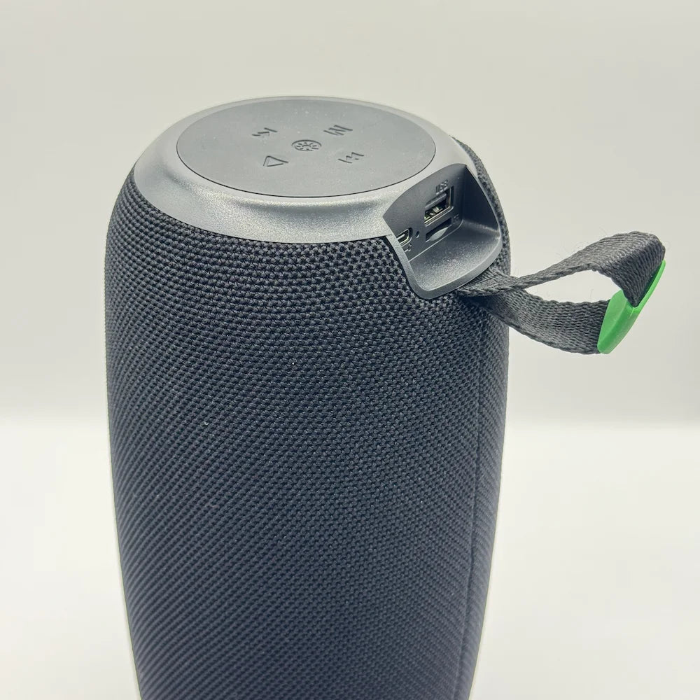 Top button controls and back input ports USB and Type-C on BLUK'S BX-193 speaker