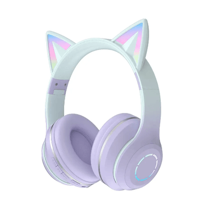Cat Ear Wireless Headphones – Light Up Your Vibe! - Maalik Tech