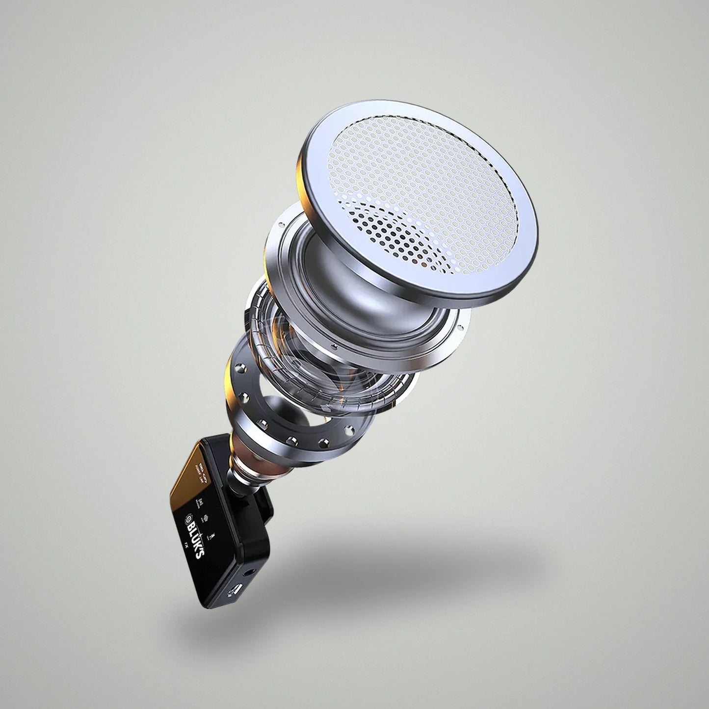Internal engineering diagram of BLUK'S BX-111 high-sensitivity microphone capsule component