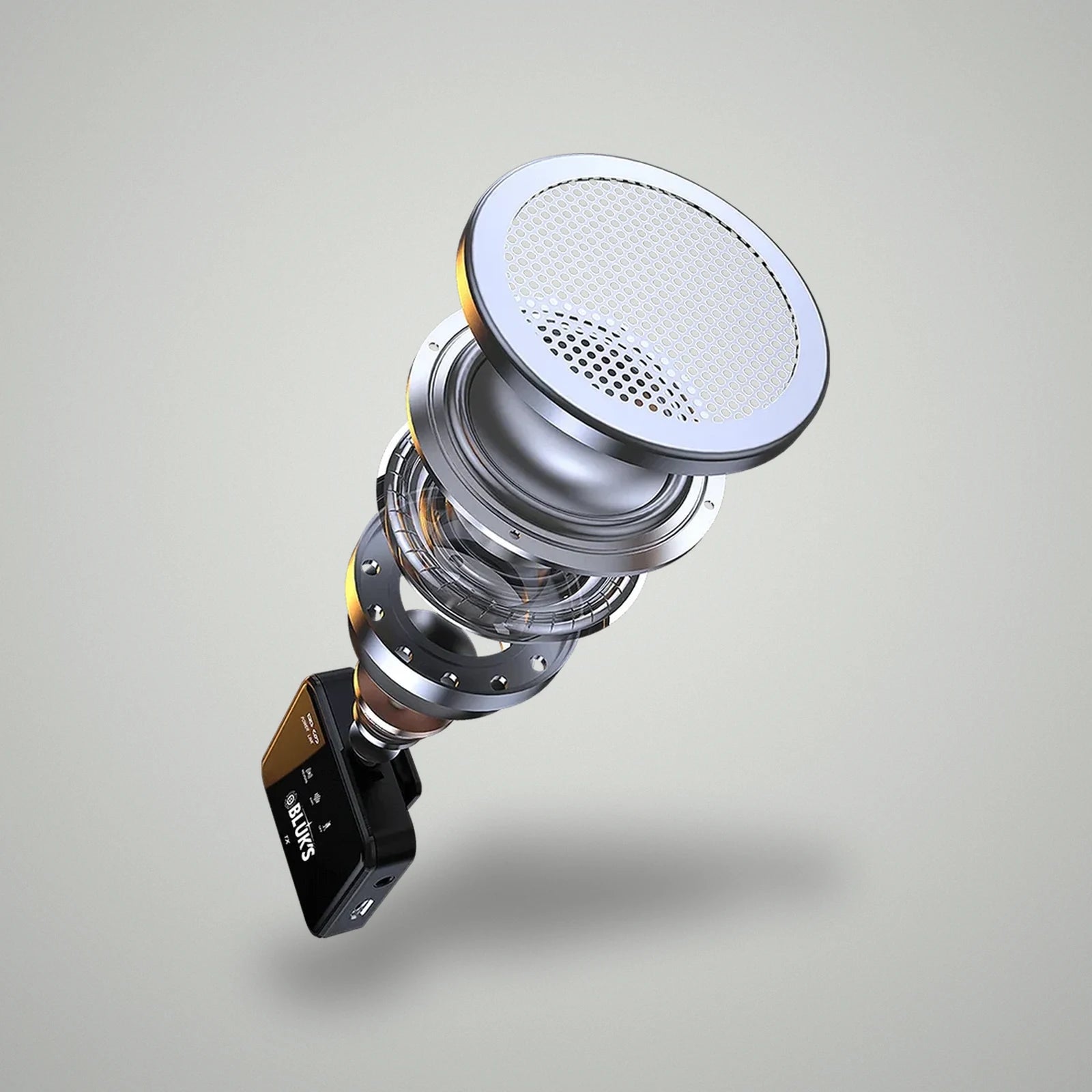 Internal engineering diagram of BLUK'S BX-111 high-sensitivity microphone capsule component