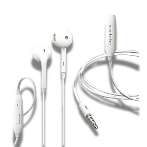 Original OPPO Handsfree Earphones – High-Quality Wired Stereo Audio with Mic