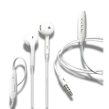 Original OPPO Handsfree Earphones – High-Quality Wired Stereo Audio with Mic