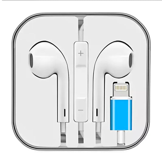 iPhone Popup Handsfree Earphones – Wired In-Ear Headphones with Built-in Microphone and Popup Feature