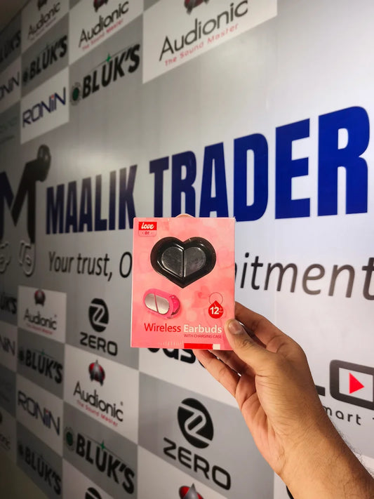 Heart Shape Earbuds – Stylish Wireless Earbuds