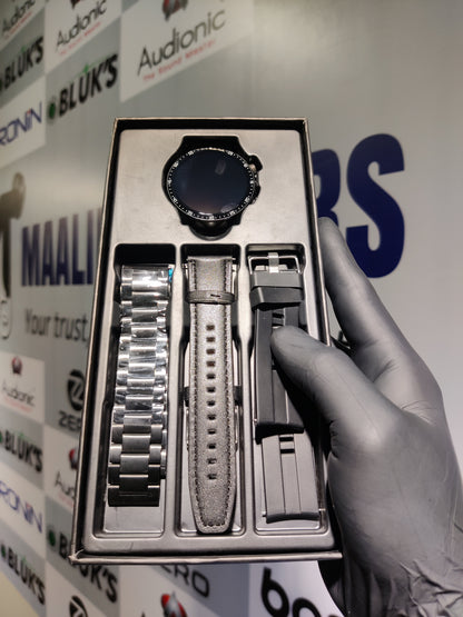Kaloobe GT3 Smart Watch – Super AMOLED, 3 Straps