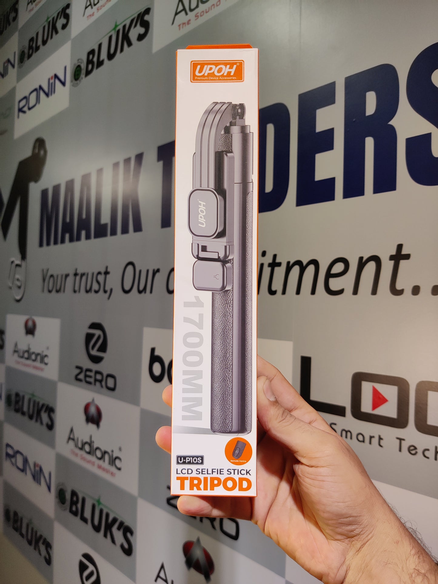 UPOH U-P10S Selfie Stick – Bluetooth Tripod Stand with Remote Control