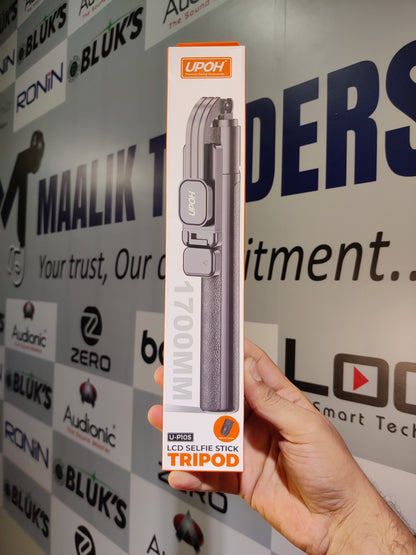 UPOH U-P10S Selfie Stick – Bluetooth Tripod Stand with Remote Control