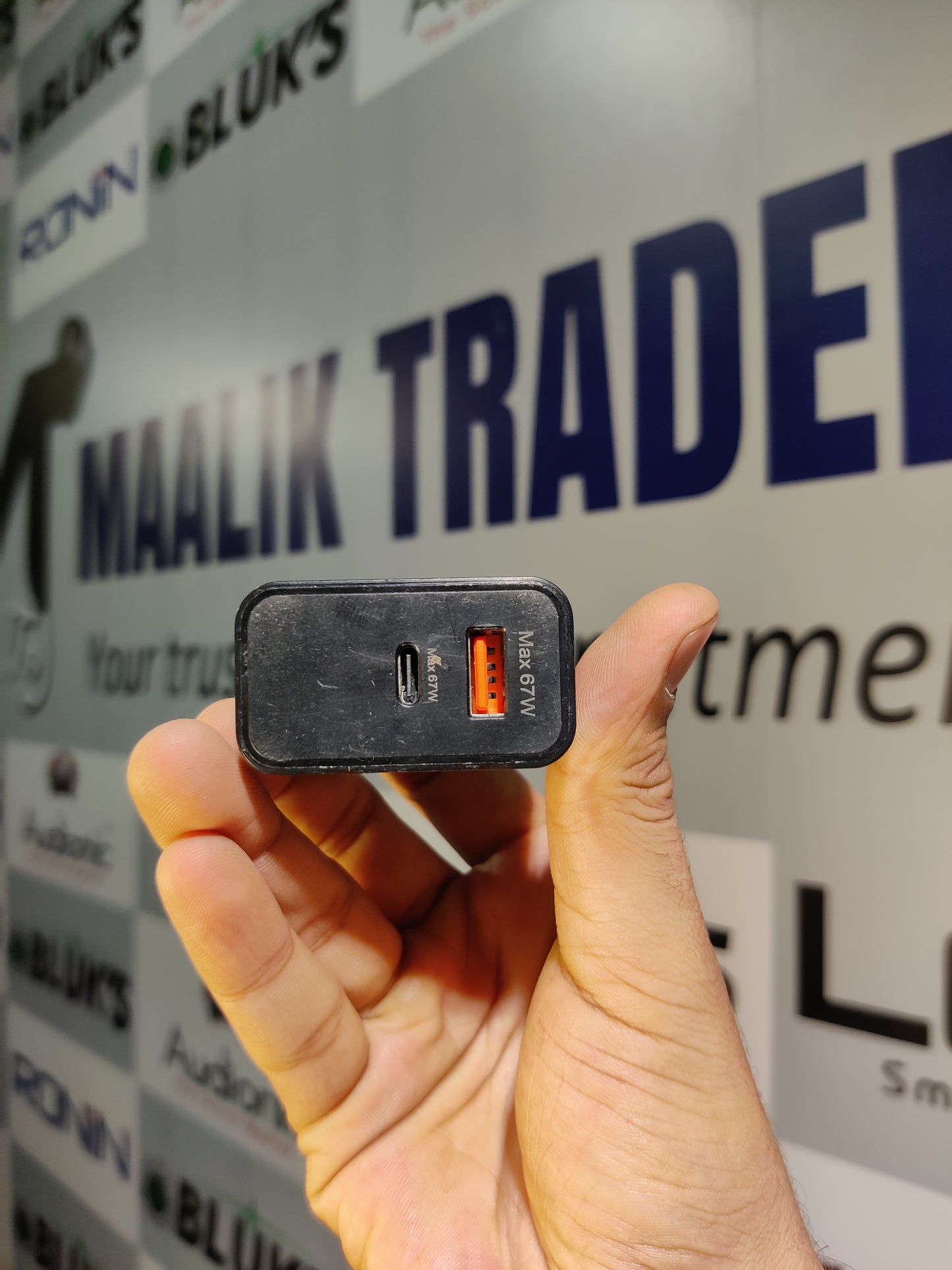 67W Dual Port USB+PD Fast Charging Adapter