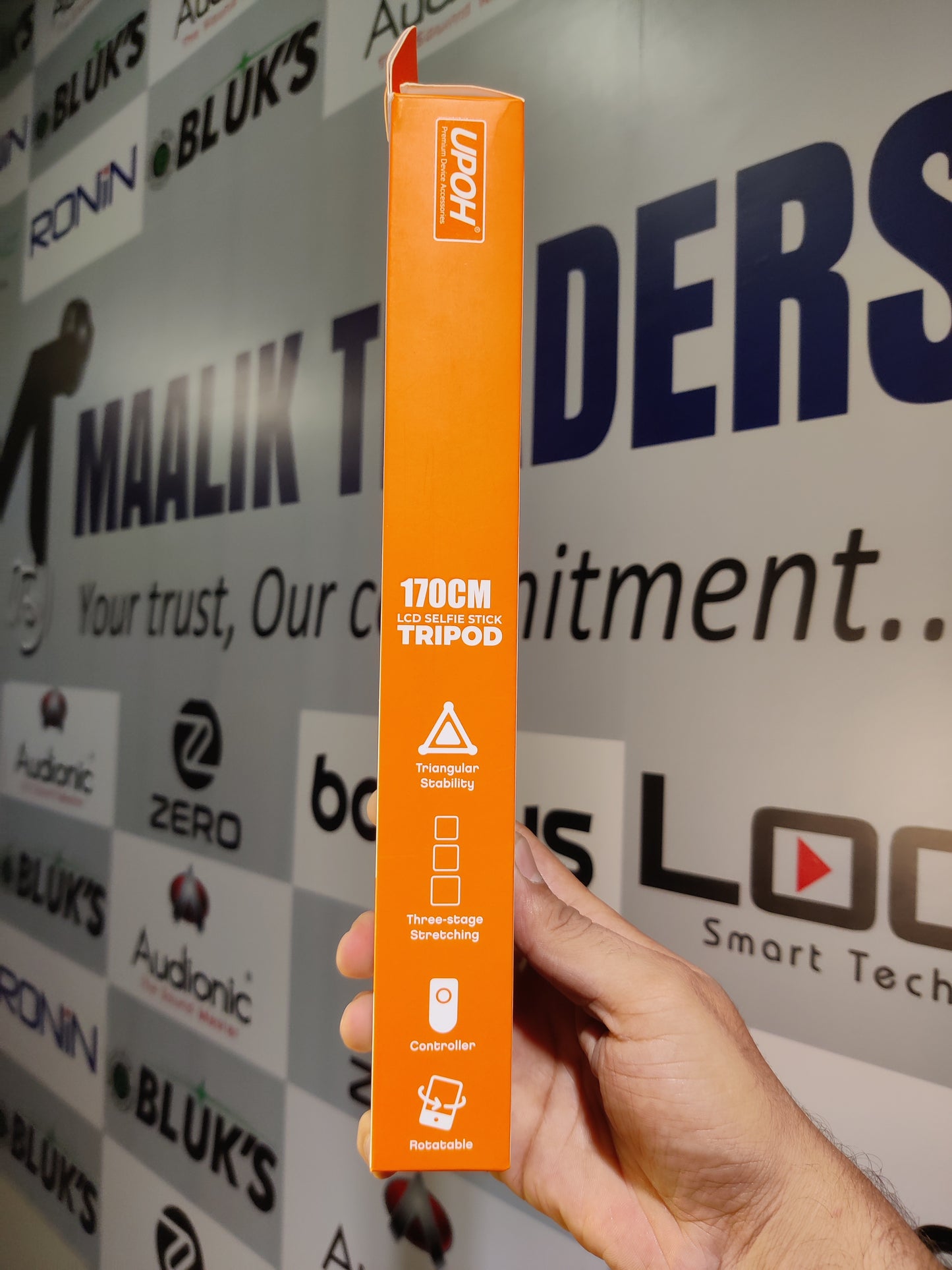 UPOH U-P10S Selfie Stick – Bluetooth Tripod Stand with Remote Control