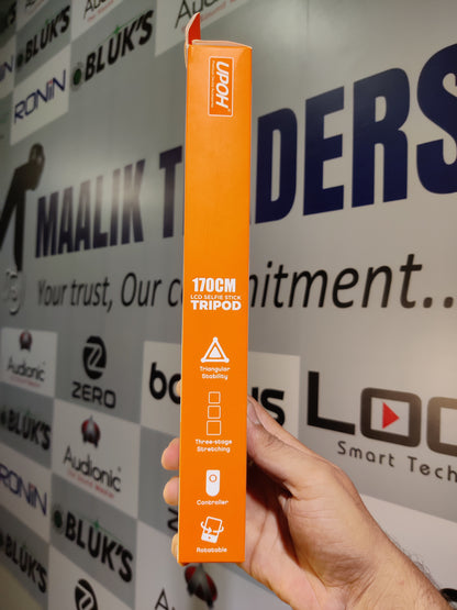 UPOH U-P10S Selfie Stick – Bluetooth Tripod Stand with Remote Control