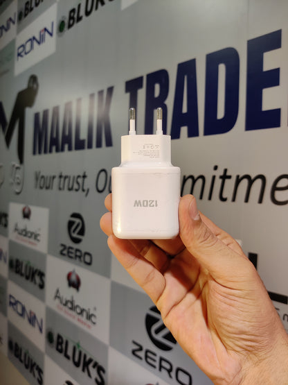 120W Dual Port USB+PD Fast Charging Adapter