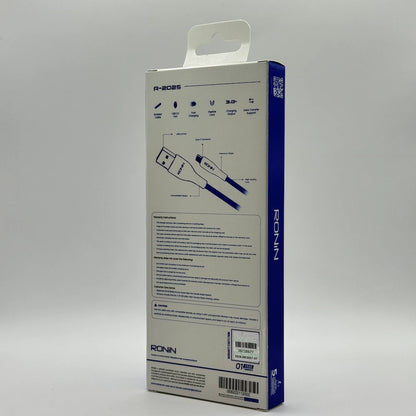 Ronin R-2025 Flexin Type-C cable side box view showing branding