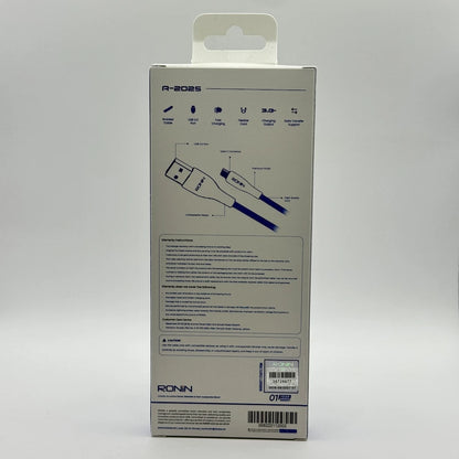 Ronin R-2025 Flexin Type-C cable back packaging specifications and warranty sticker