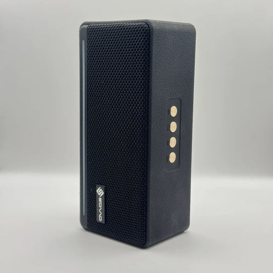 SOVO SBS-509 speaker front grille with ambient light bar and gold control buttons