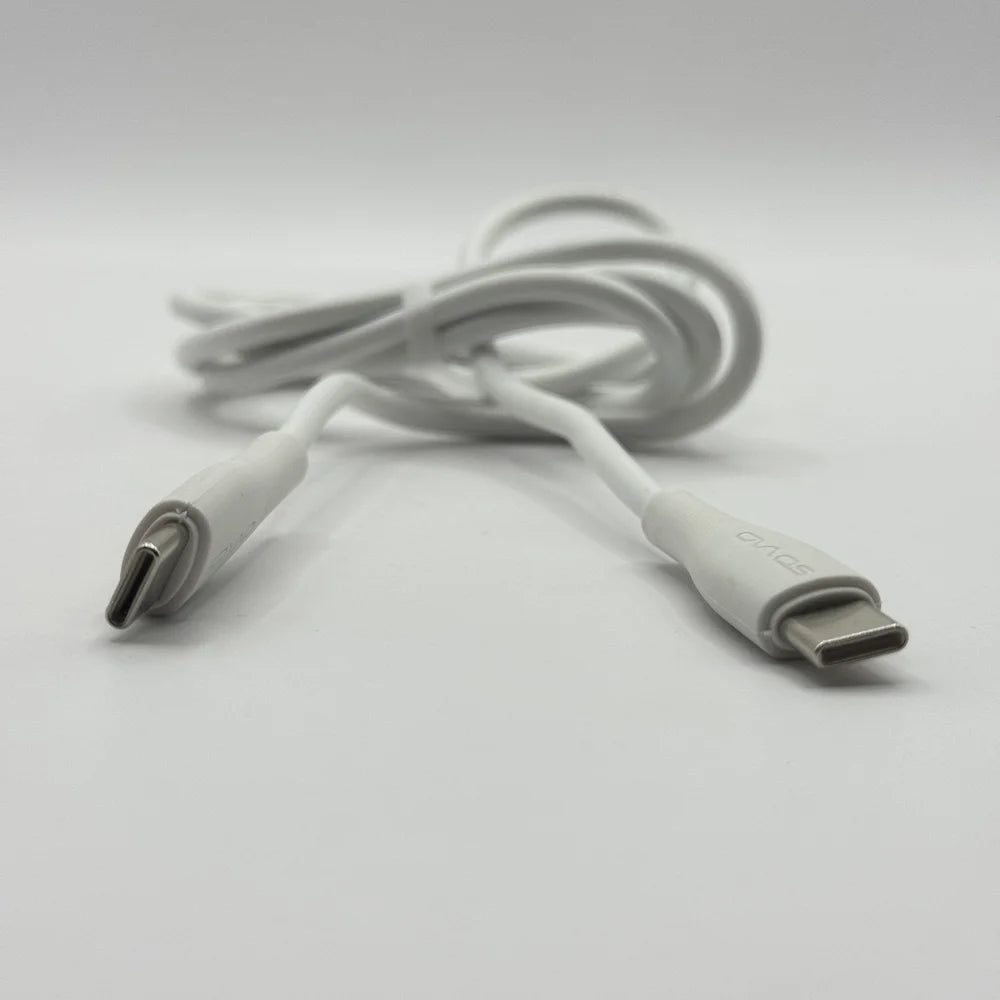 Perspective close up view of SOVO SC-308 durable Type-C connector heads