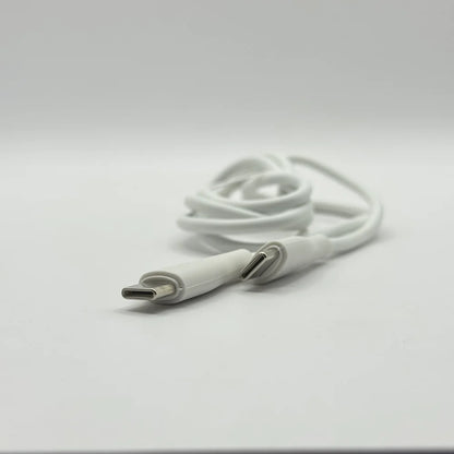 Close up view showing dual Type-C connector pins of SOVO SC-308 65W cable