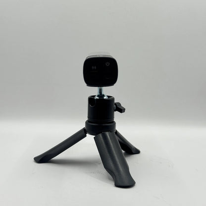 Rear angle of SOVO SPEAK PRO vlogging kit desktop tripod with power button panel